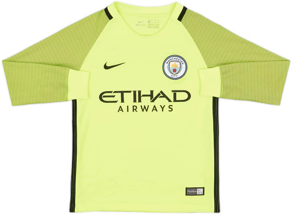 2016-17 Manchester City GK Shirt - 8/10 - (6-8 Years)