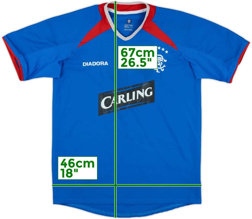 2003-05 Rangers Home Shirt - 7/10 - (M.Boys)