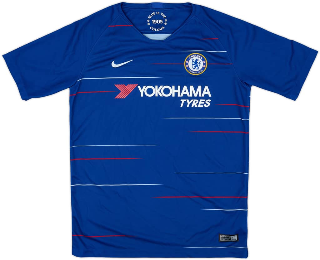 2018-19 Chelsea Home Shirt - 9/10 - (XL.Boys)