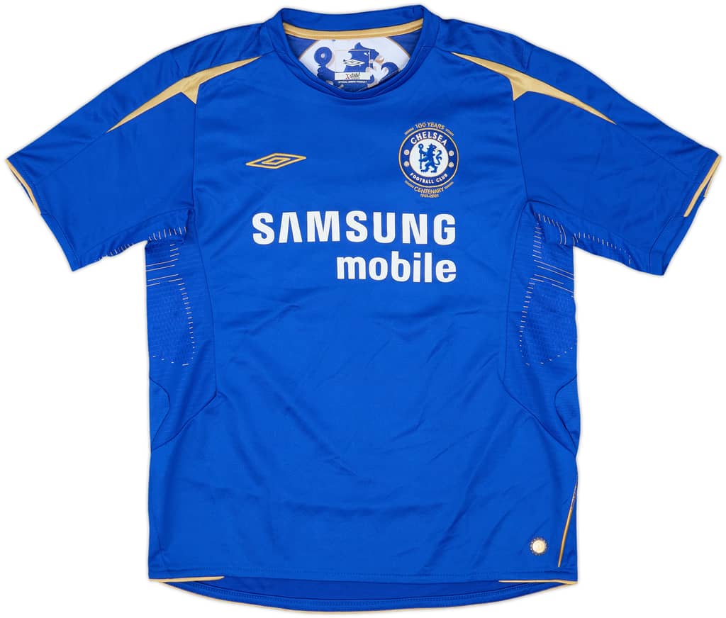 2005-06 Chelsea Centenary Home Shirt - 8/10 - (XL.Boys)