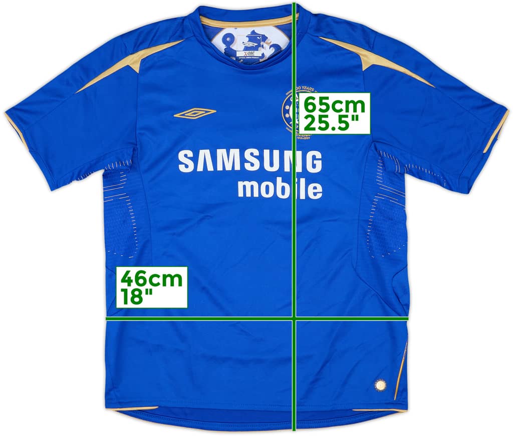 2005-06 Chelsea Centenary Home Shirt - 8/10 - (XL.Boys)