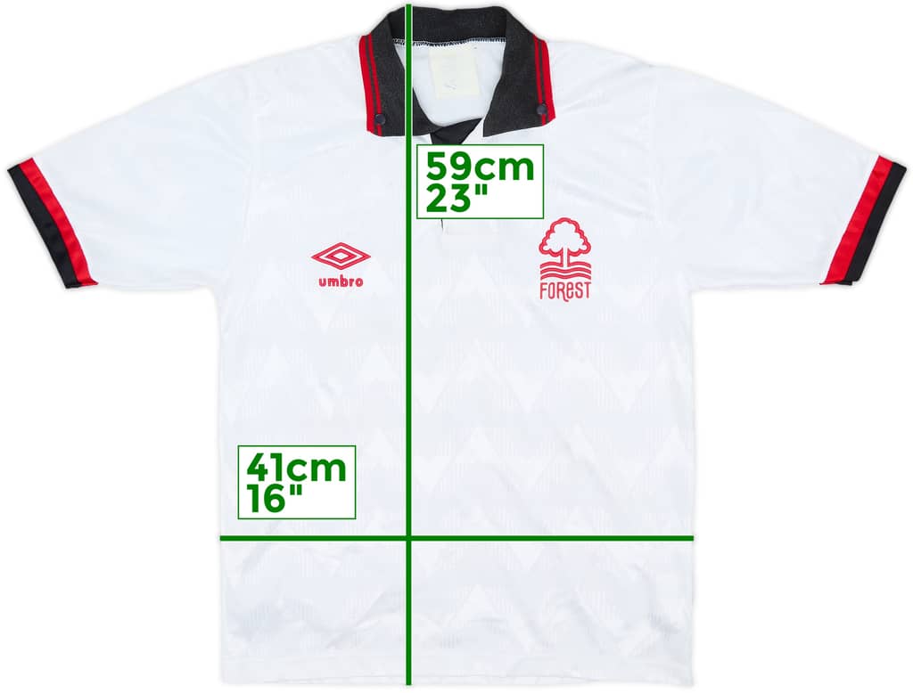 1989-91 Nottingham Forest Away Shirt - 9/10 - (M.Boys)