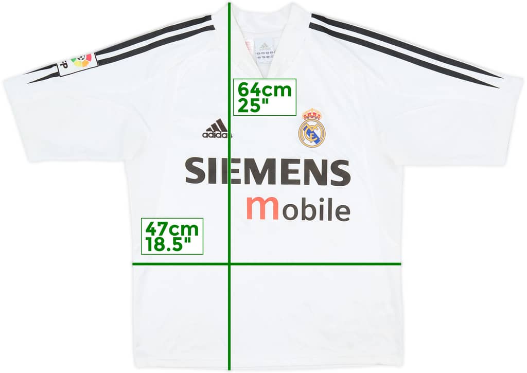 2004-05 Real Madrid Home Shirt - 7/10 - (XL.Boys)