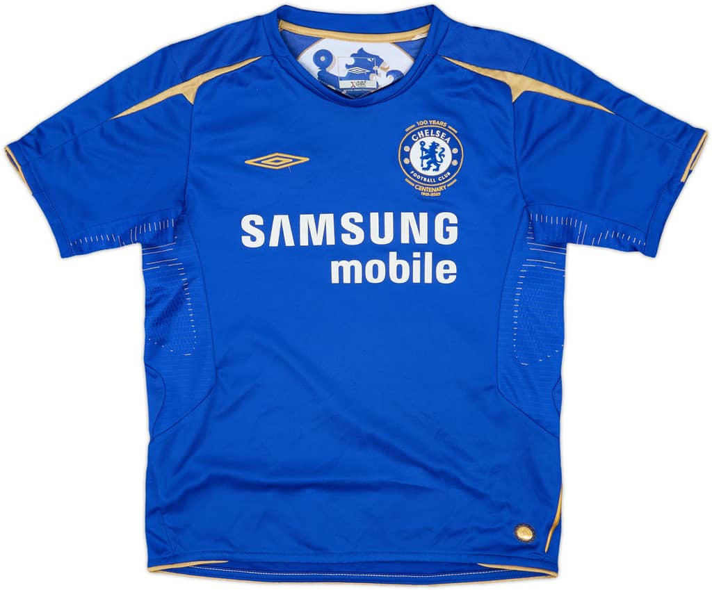 2005-06 Chelsea Centenary Home Shirt - 8/10 - (M.Boys)