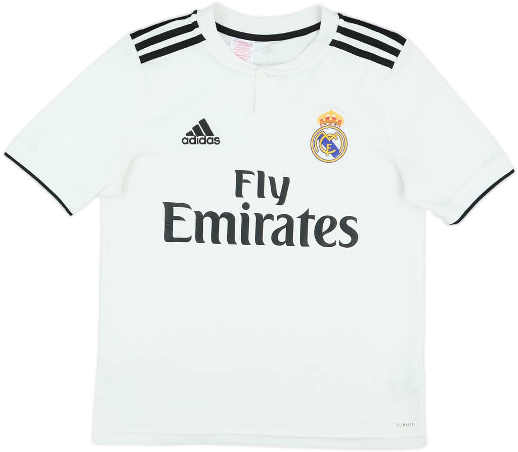 2018-19 Real Madrid Home Shirt - 9/10 - (L.Boys)