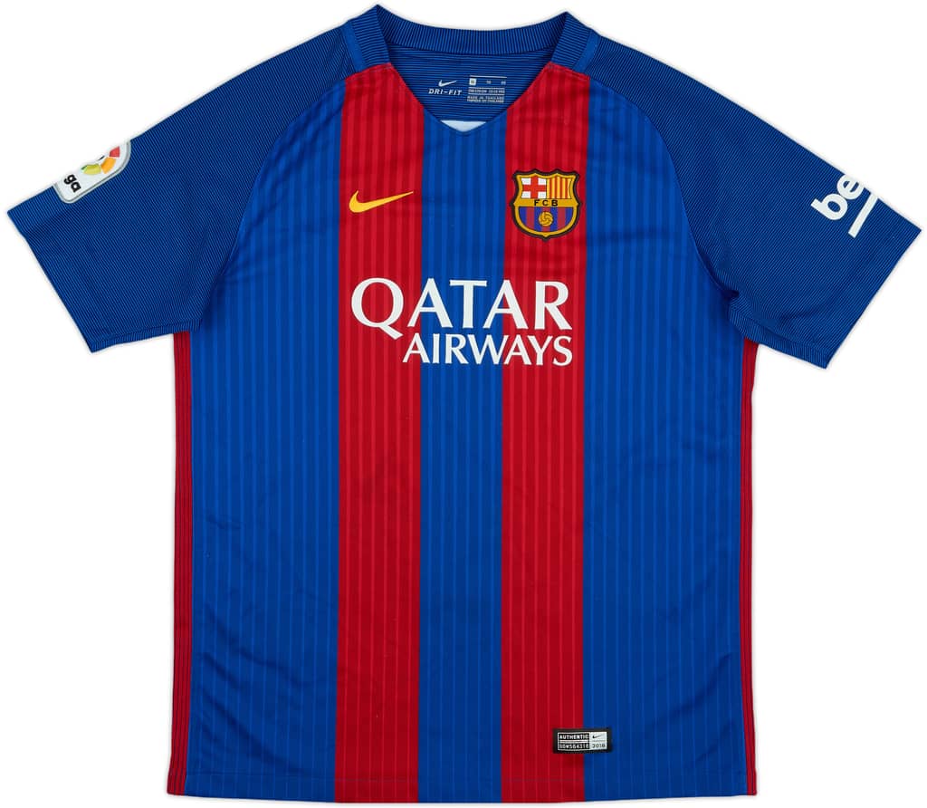 2016-17 Barcelona Home Shirt - 8/10 - (XL.Boys)