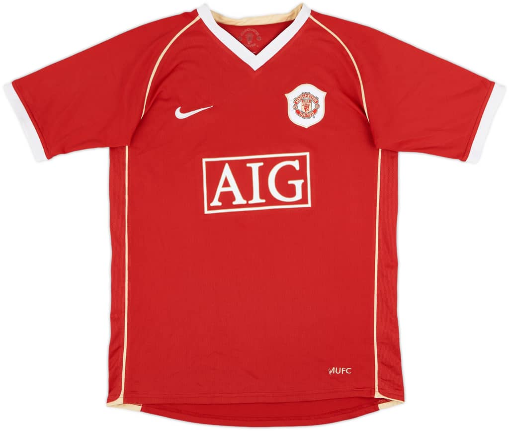2006-07 Manchester United Home Shirt - 7/10 - (XL.Boys)