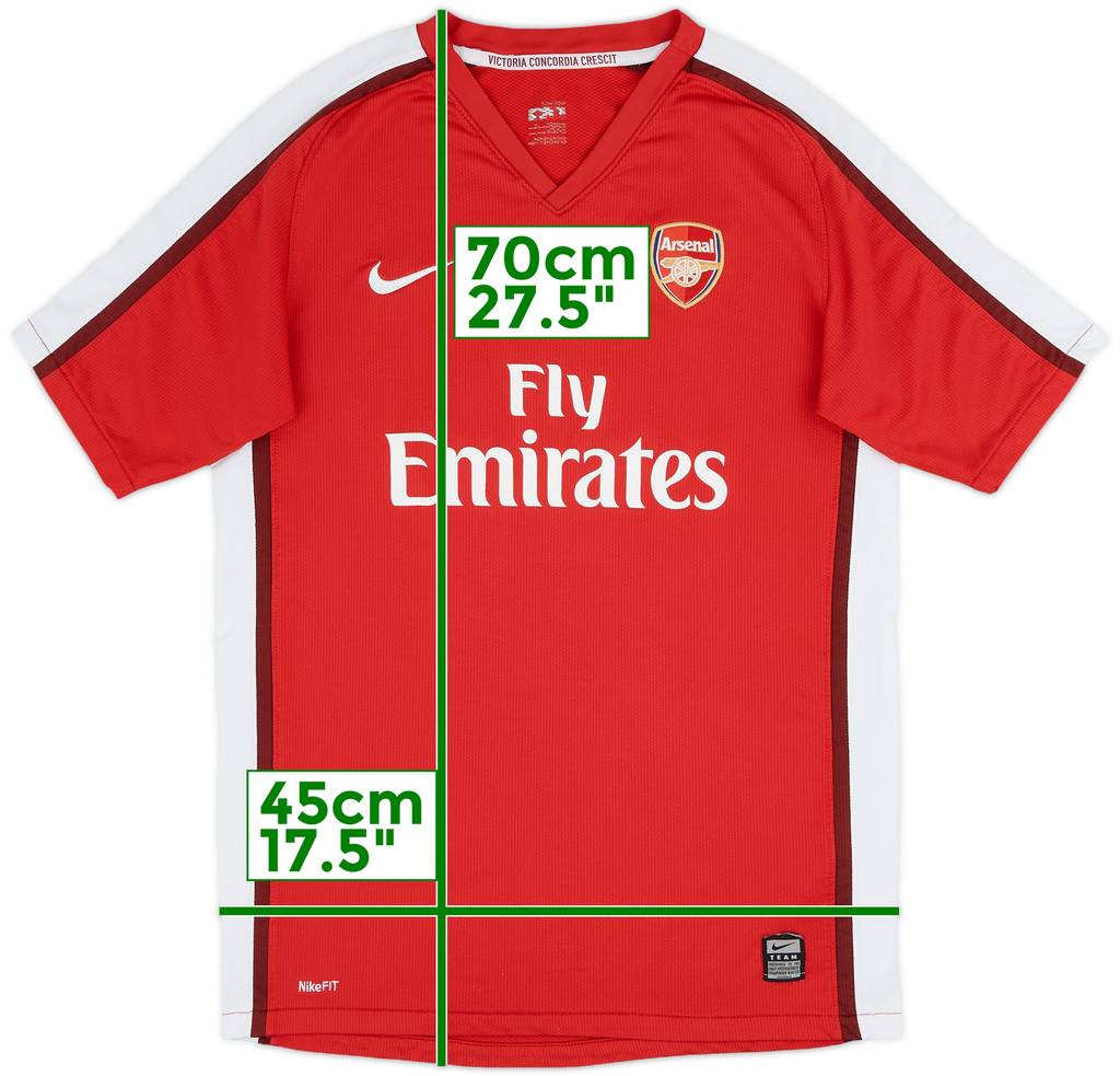 2008-10 Arsenal Home Shirt - 7/10 - (XL.Boys)