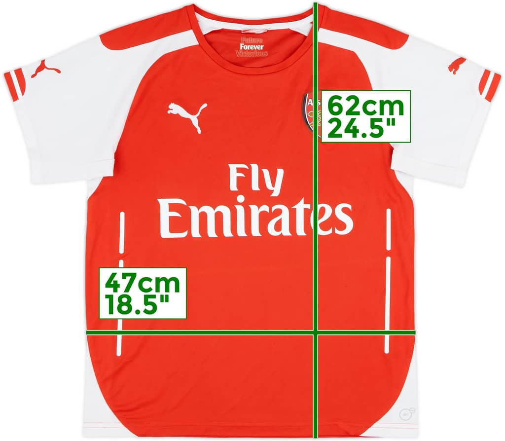 2014-15 Arsenal Home Shirt - 8/10 - (M.Boys)