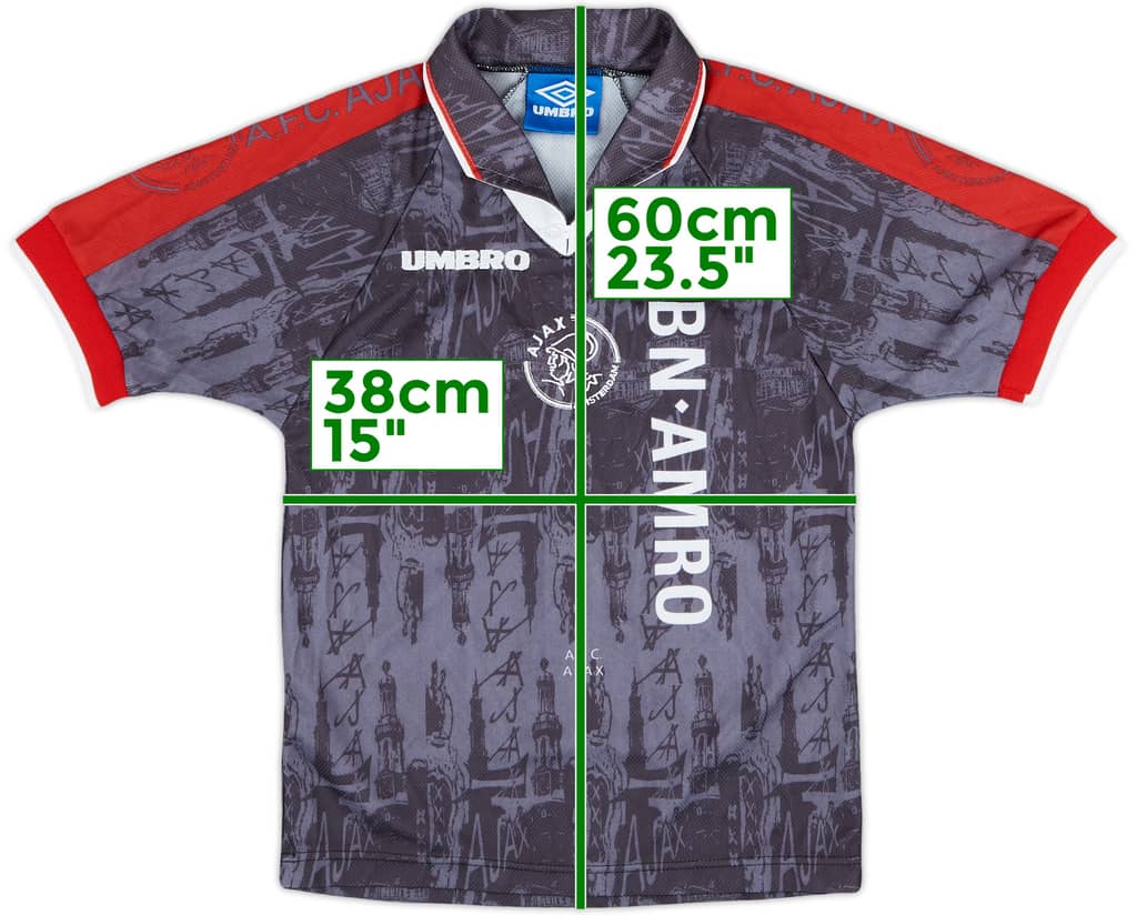 1996-97 Ajax Away Shirt - 9/10 - (S.Boys)