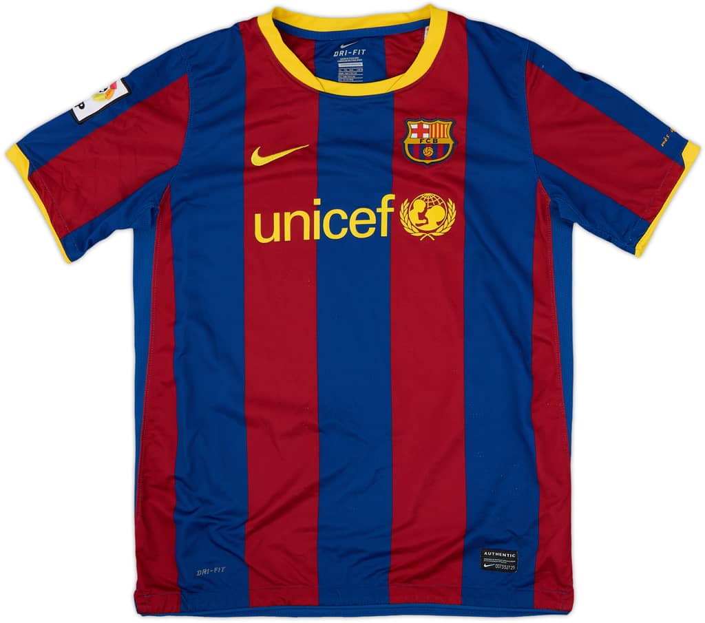 2010-11 Barcelona Home Shirt - 8/10 - (XL.Boys)