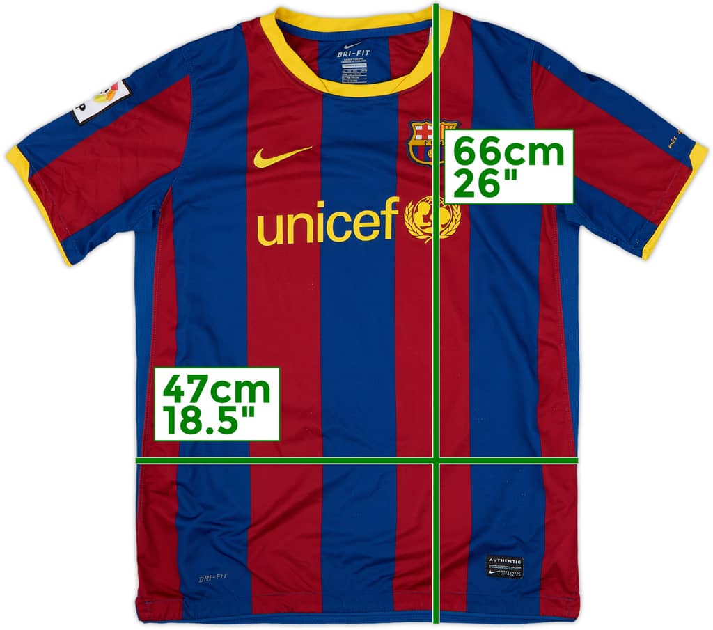 2010-11 Barcelona Home Shirt - 8/10 - (XL.Boys)
