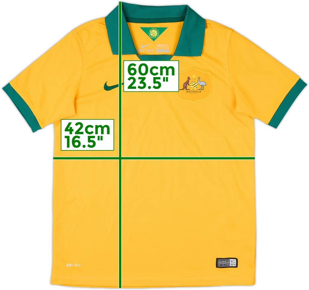 2014-15 Australia Home Shirt - 9/10 - (M.Boys)