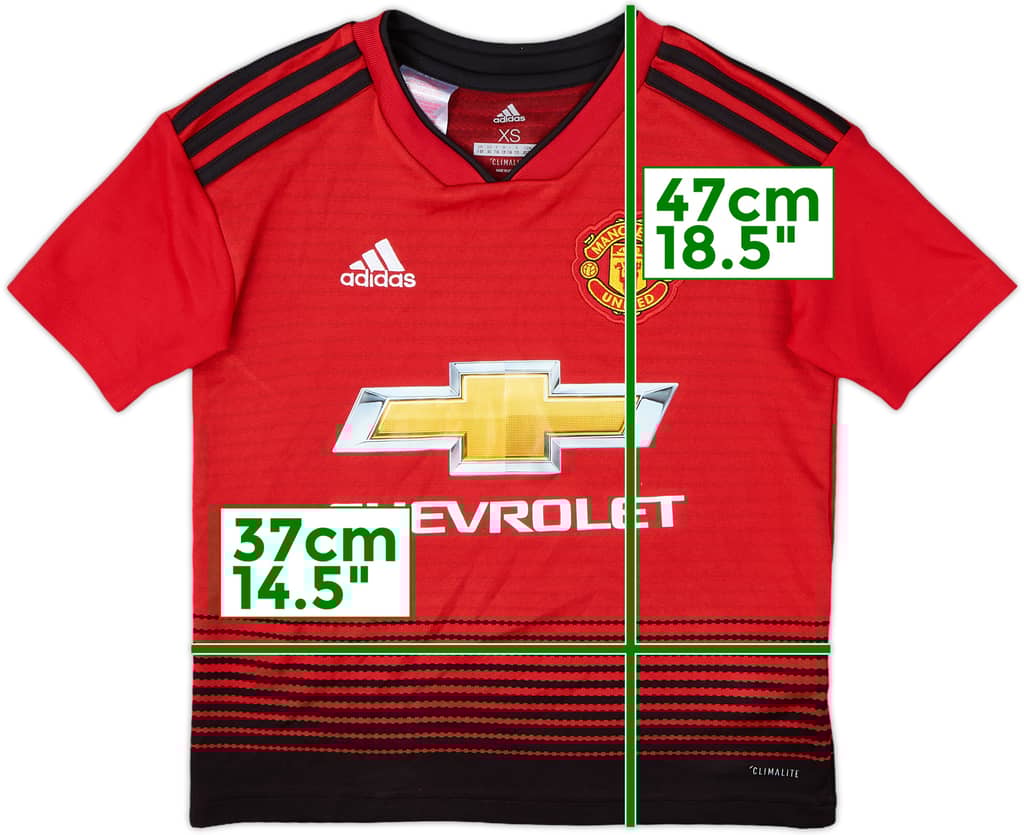 2018-19 Manchester United Home Shirt - 6/10 - (7-8 Years)