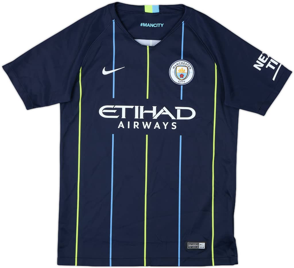 2018-19 Manchester City Away Shirt - 8/10 - (L.Boys)