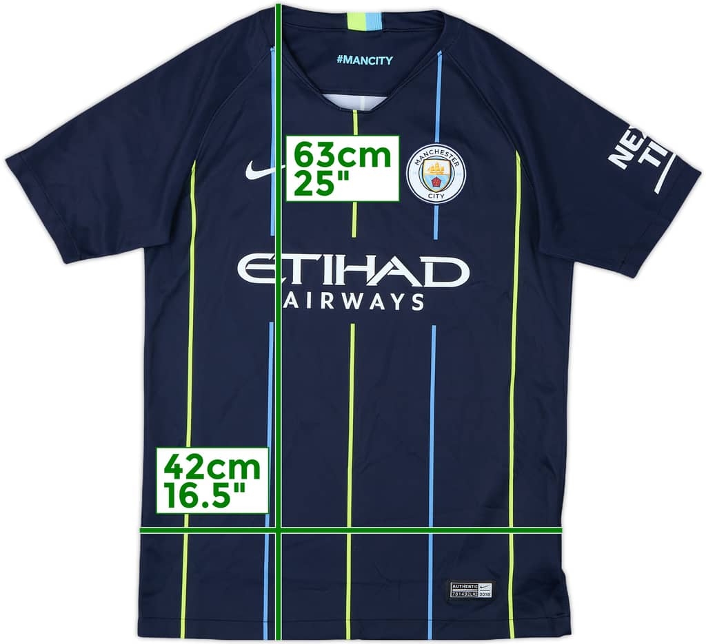 2018-19 Manchester City Away Shirt - 8/10 - (L.Boys)