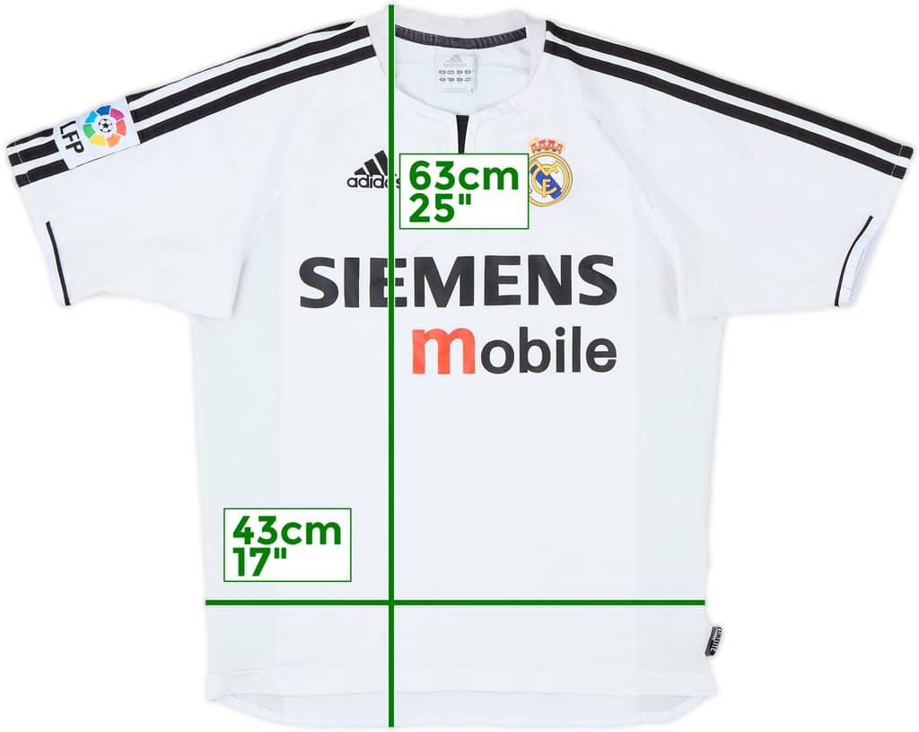 2003-04 Real Madrid Home Shirt - 6/10 - (XL.Boys)