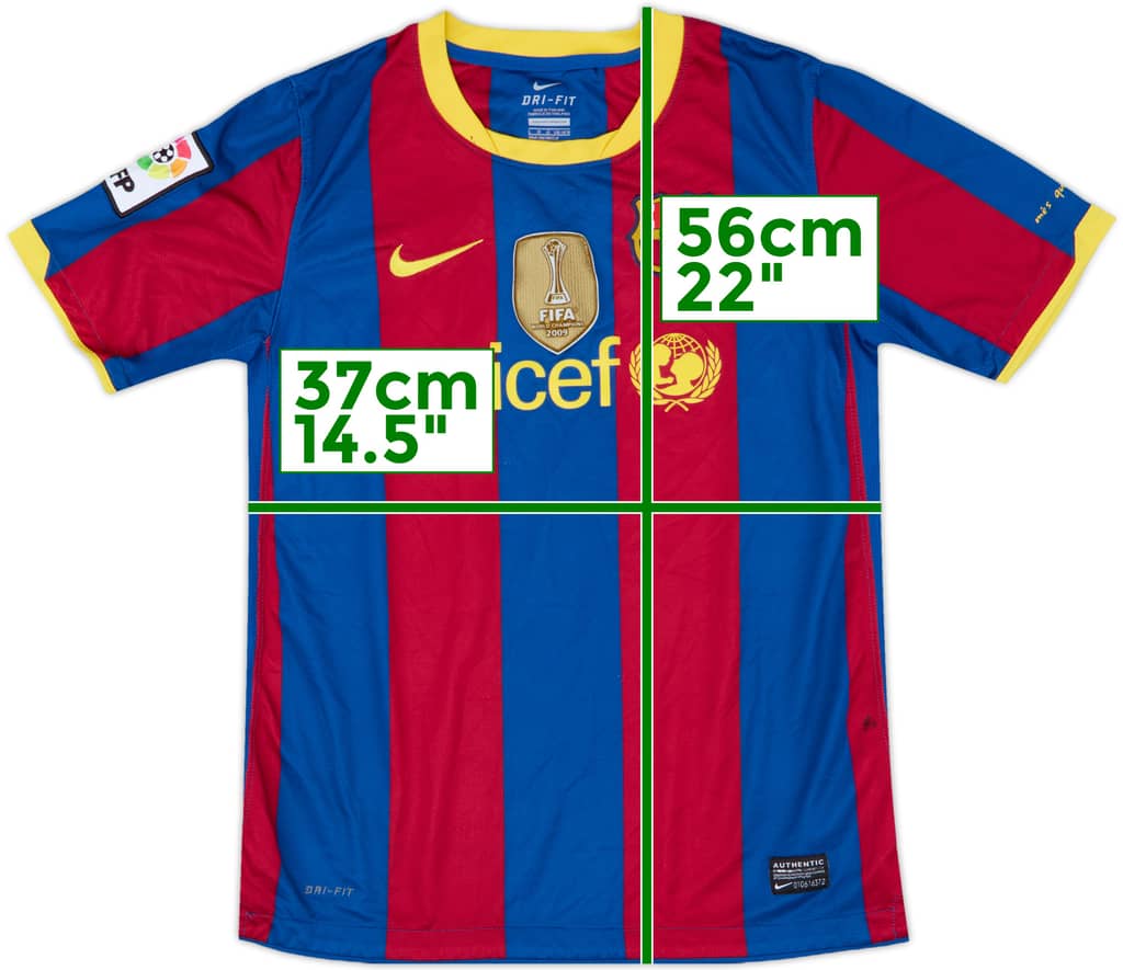 2010-11 Barcelona Home Shirt - 9/10 - (L.Boys)