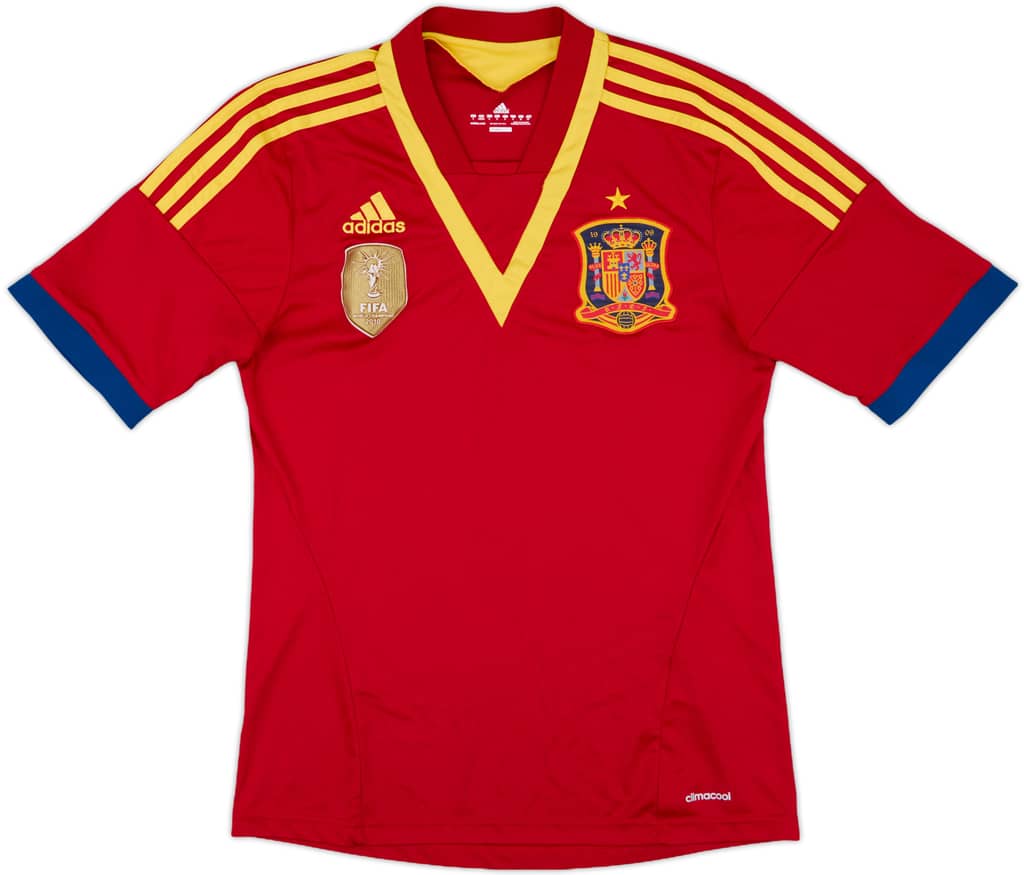 2013 Spain Confederation Cup Home Shirt - 8/10 - (S)