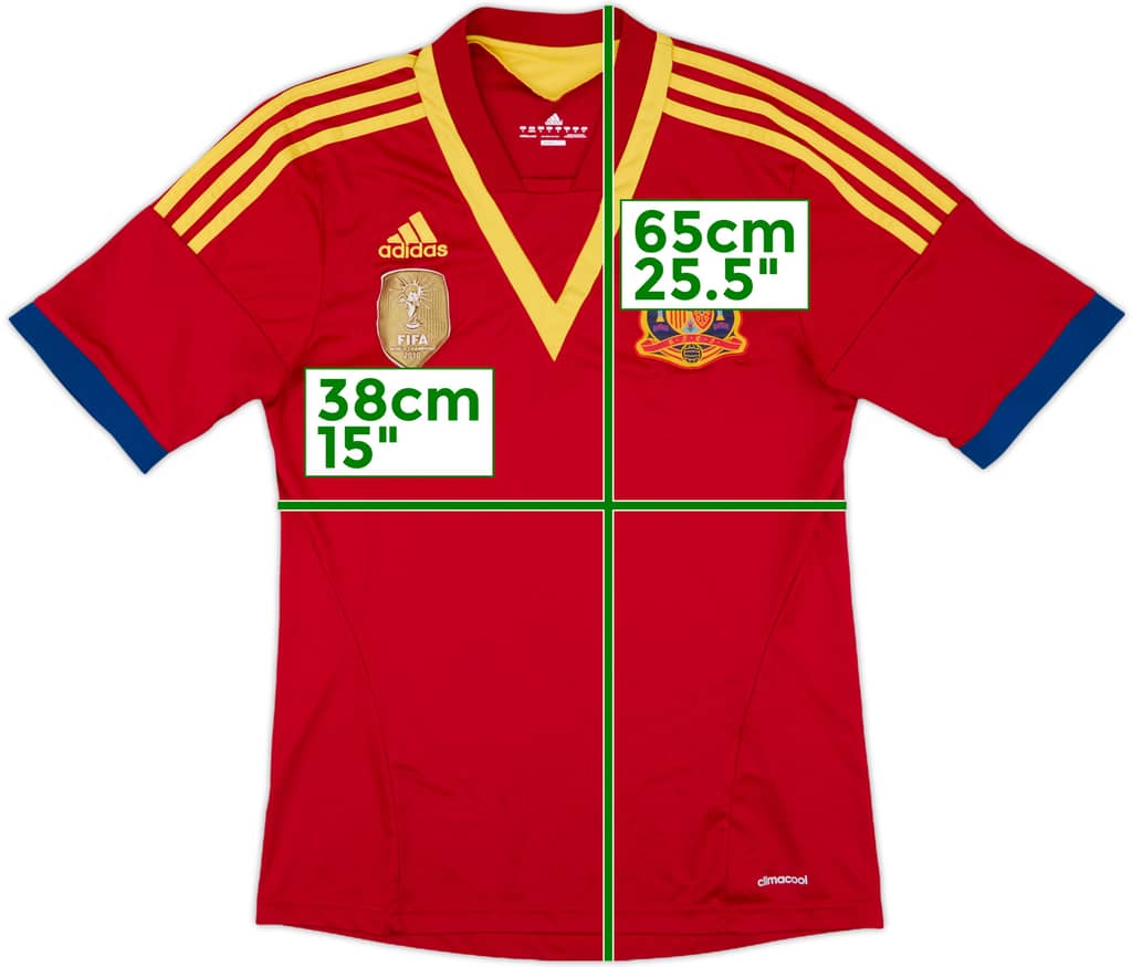 2013 Spain Confederation Cup Home Shirt - 8/10 - (S)