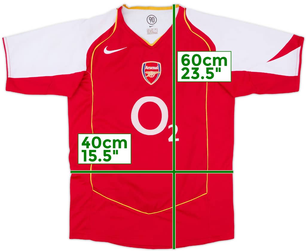 2004-05 Arsenal Home Shirt - 7/10 - (XL.Boys)