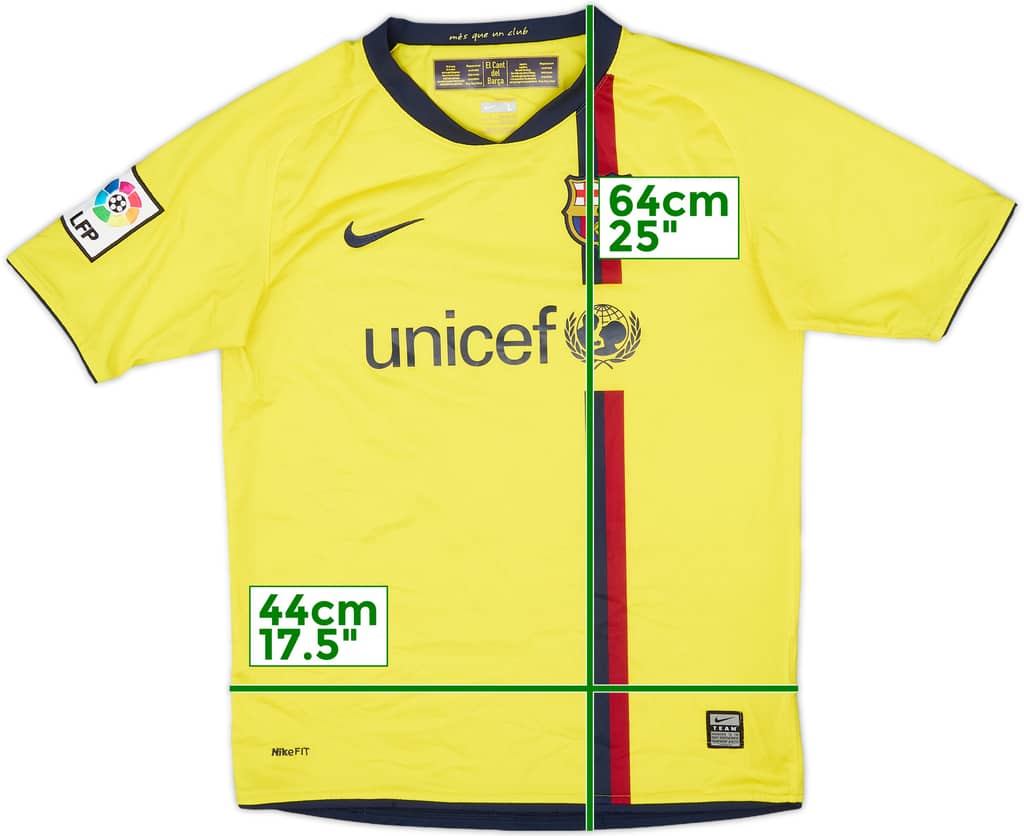 2008-10 Barcelona Away Shirt - 10/10 - (L.Boys)