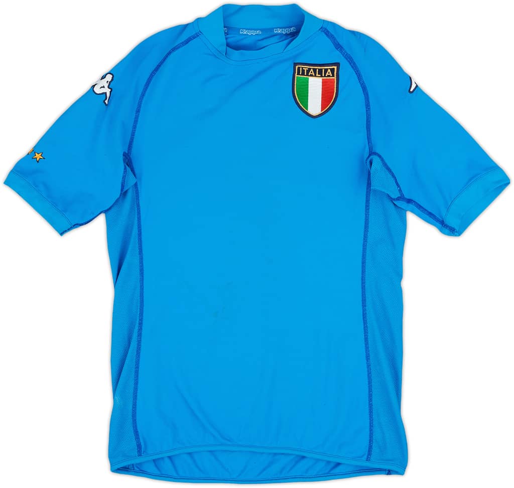 2002 Italy Home Shirt - 8/10 - (XL.Boys)