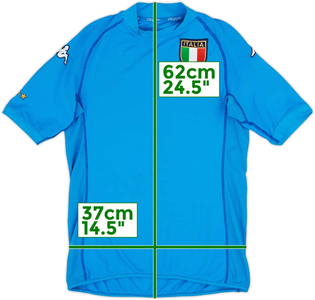 2002 Italy Home Shirt - 8/10 - (XL.Boys)