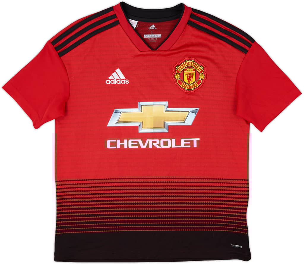 2018-19 Manchester United Home Shirt - 8/10 - (L.Boys)