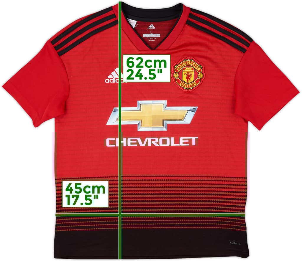 2018-19 Manchester United Home Shirt - 8/10 - (L.Boys)