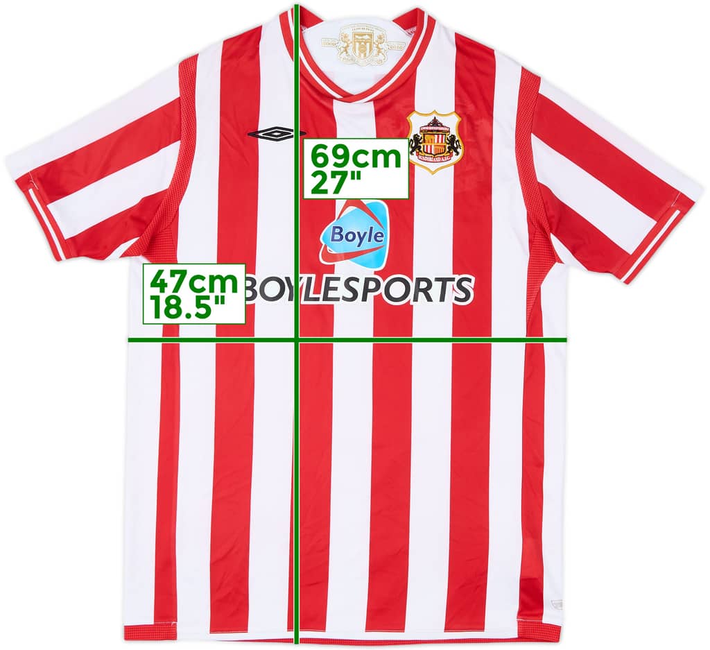 2009-10 Sunderland Home Shirt - 8/10 - (XL.Boys)