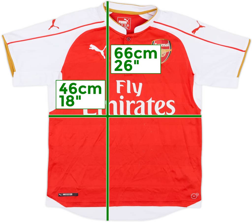 2014-15 Arsenal Home Shirt - 6/10 - (XL.Boys)
