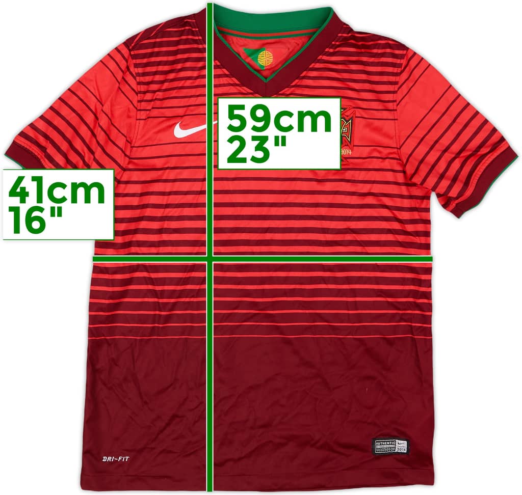 2014-15 Portugal Home Shirt - 8/10 - (M.Boys)