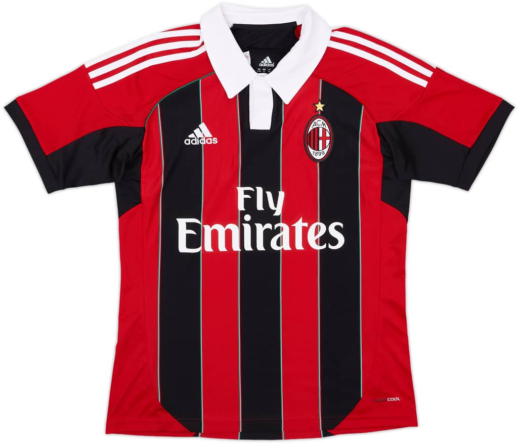 2012-13 AC Milan Home Shirt - 8/10 - (XL.Boys)