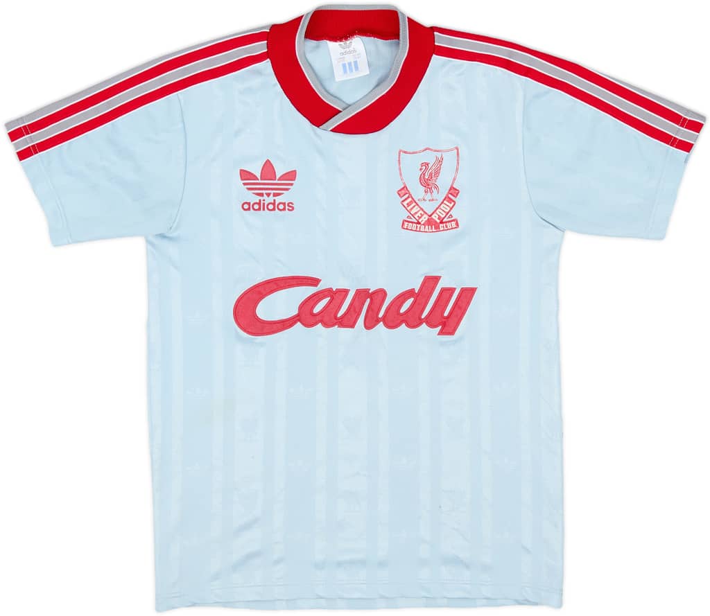 1988-89 Liverpool Away Shirt - 6/10 - (L.Boys)