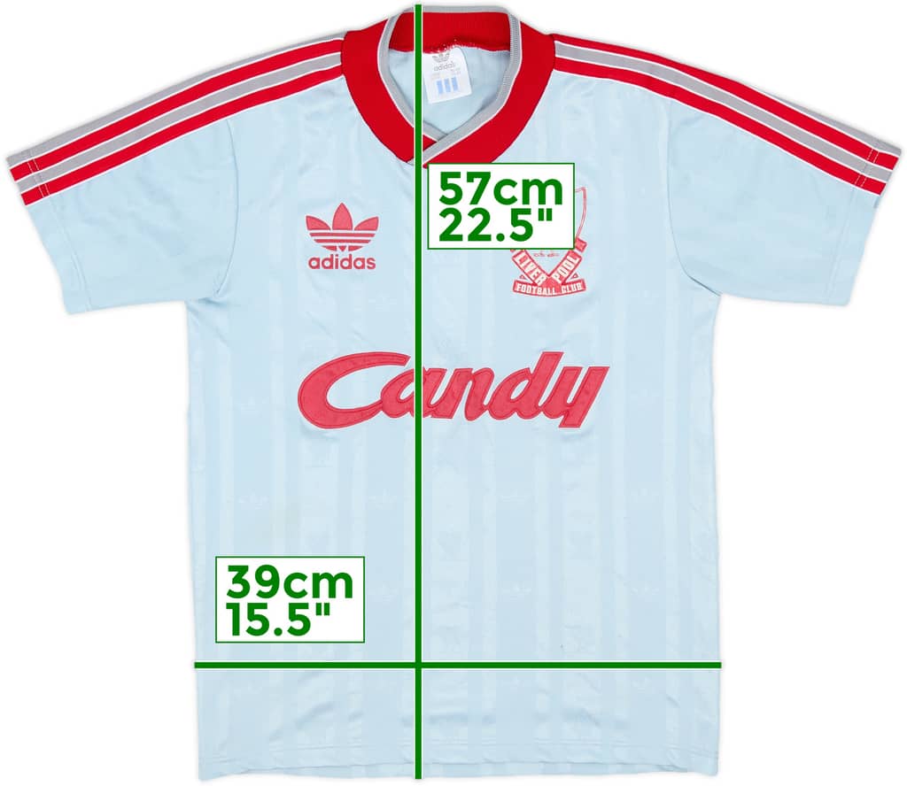 1988-89 Liverpool Away Shirt - 6/10 - (L.Boys)