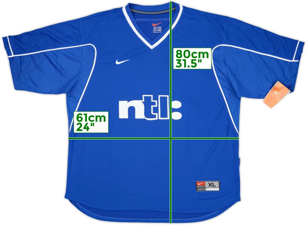 1999-01 Rangers Home Shirt (XL)