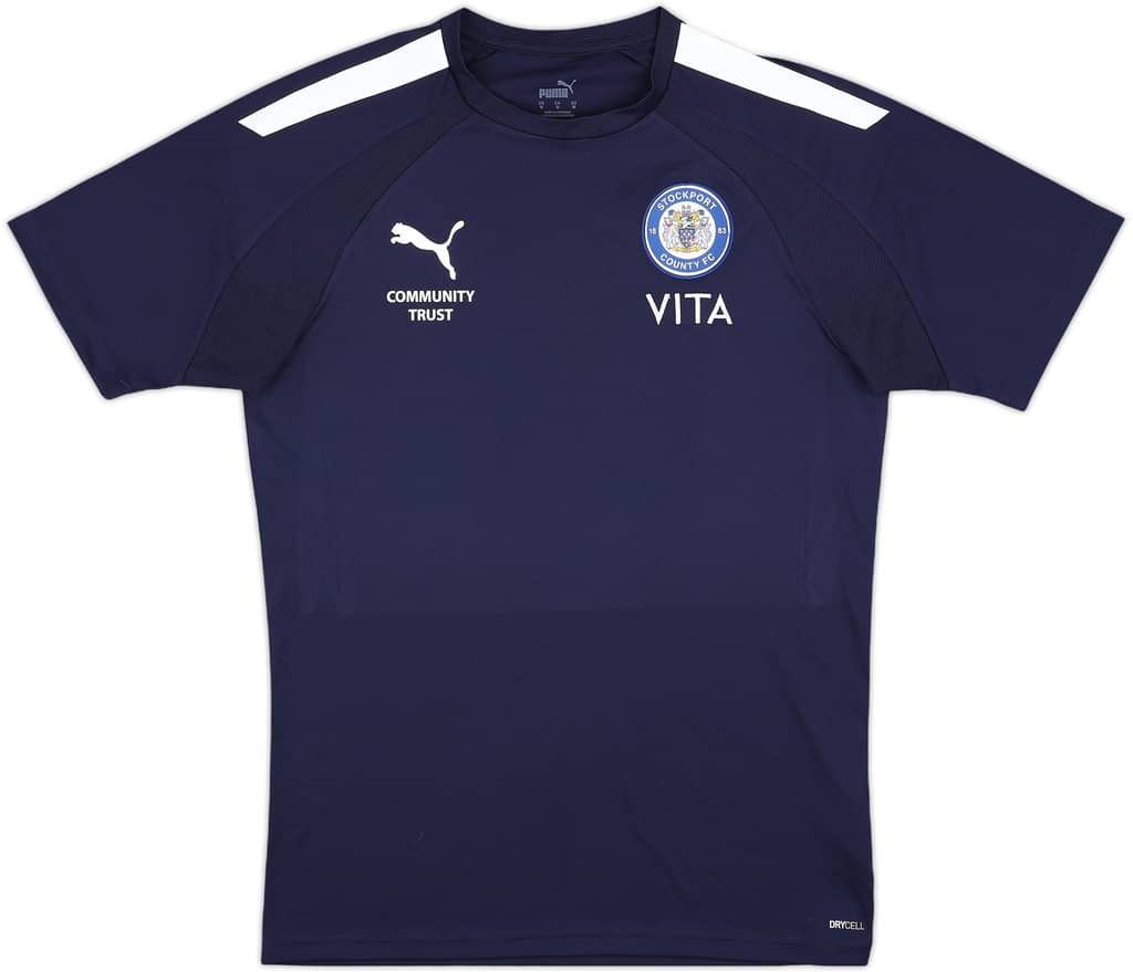 2021-22 Stockport County 'Community Trust' Puma Training Shirt - 9/10 - (M)