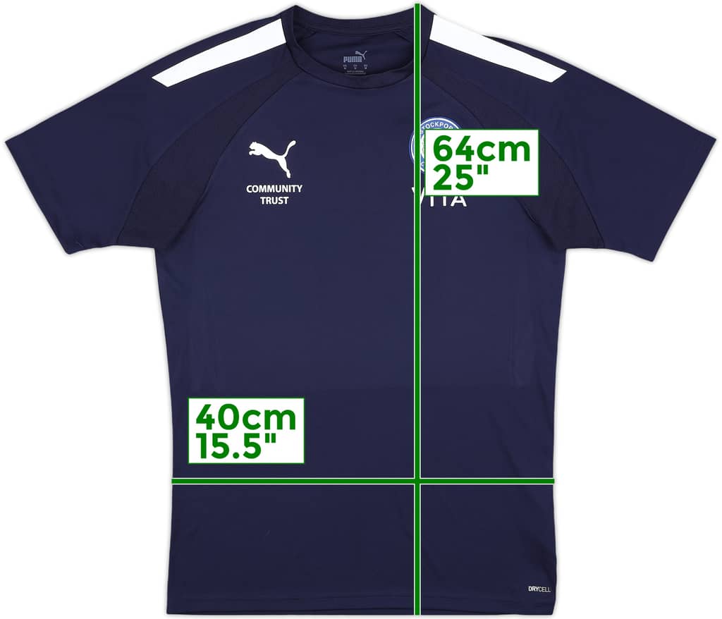 2021-22 Stockport County 'Community Trust' Puma Training Shirt - 9/10 - (M)