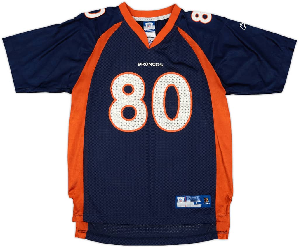 2005-06 Denver Broncos Smith #80 Reebok On Field Home Jersey - 8/10 - (L.Boys)