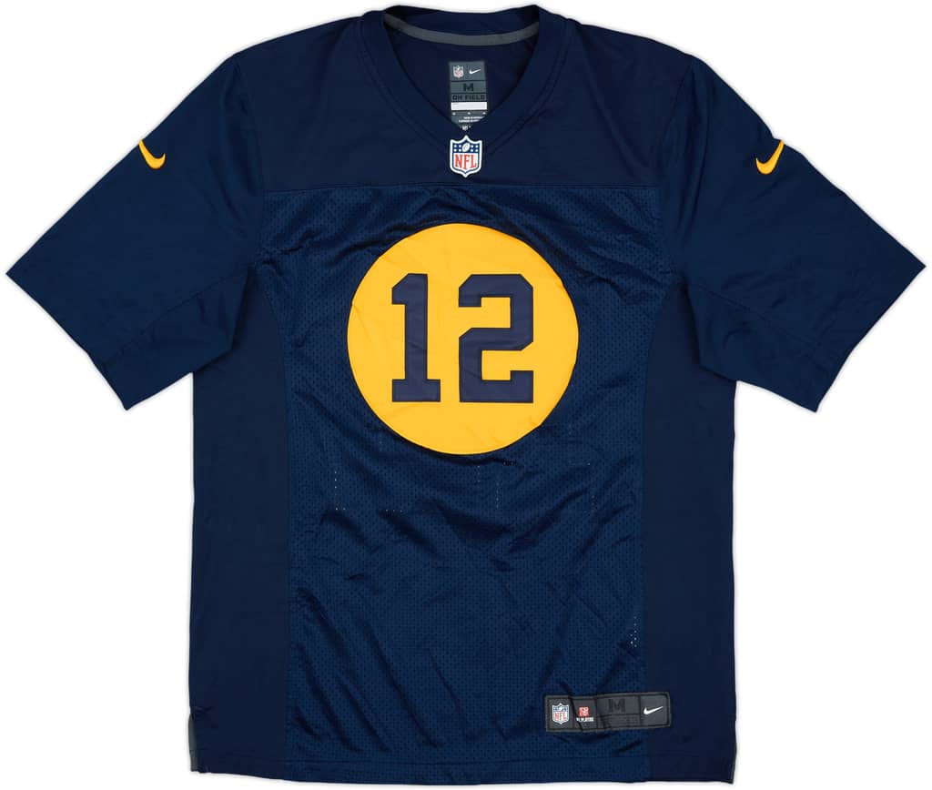 2012-14 Green Bay Packers Rodgers #12 Nike Premier Throwback Jersey - 9/10 - (M)