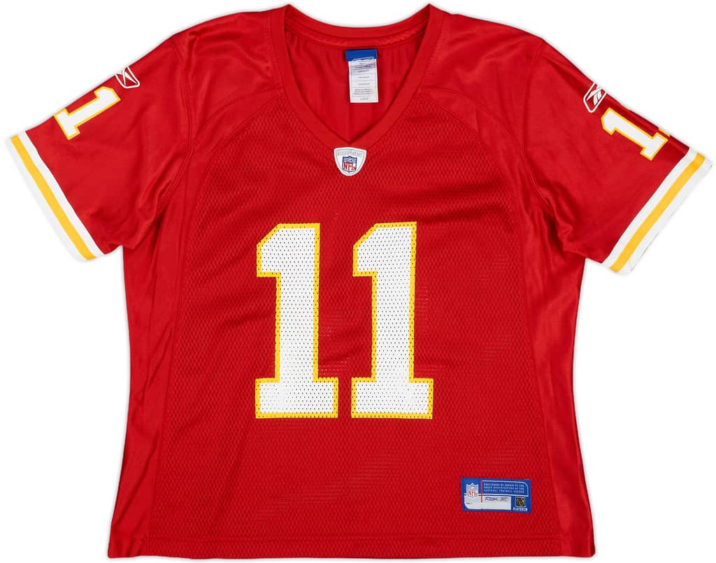 2007 Kansas City Chiefs Huard #11 Reebok On Field Home Jersey Womens - 9/10 - (L)