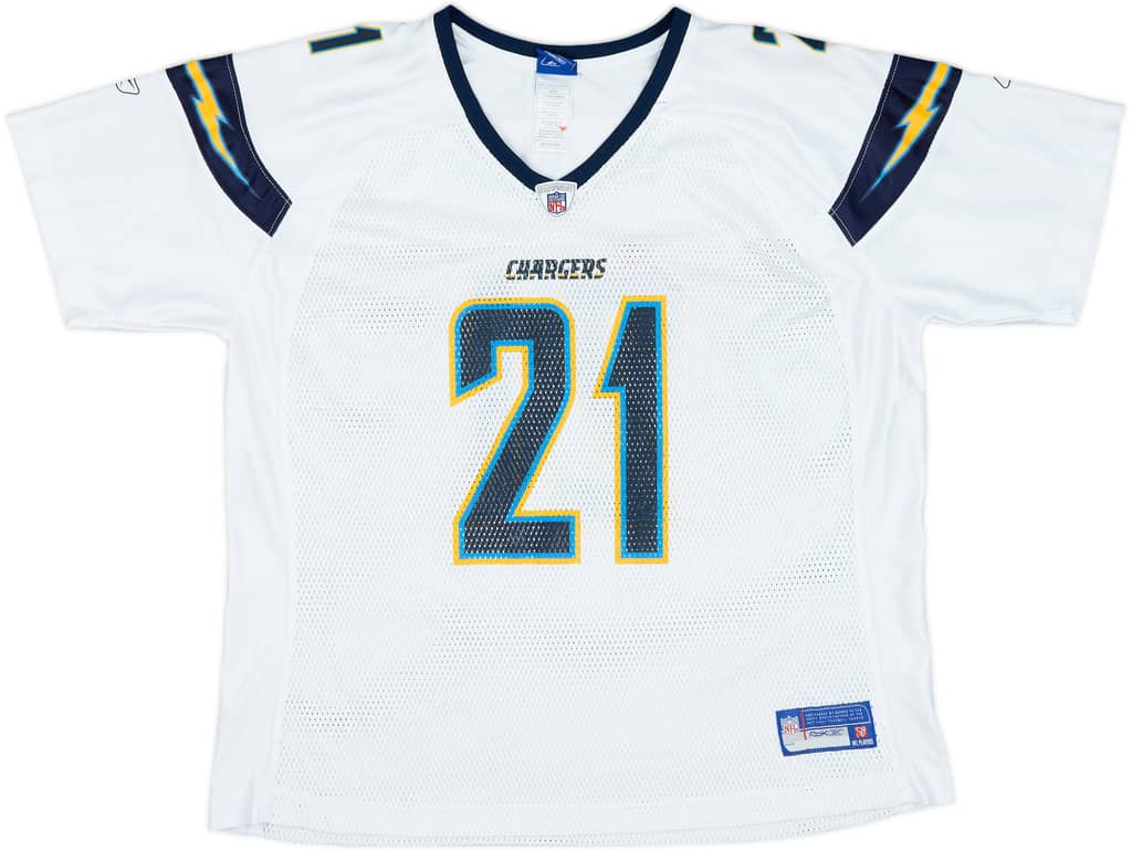2007 San Diego Chargers Tomlinson #21 Reebok On Field Away Jersey Womens - 6/10 - (XXL)