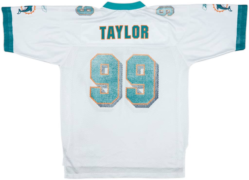 2007 Miami Dolphins Taylor #99 Reebok On Field Away Jersey - 4/10 - (L)