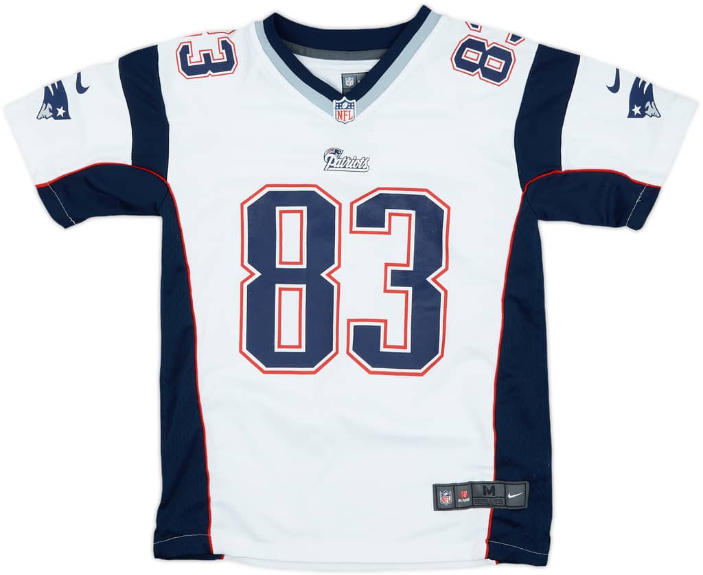 2012 New England Patriots Welker #83 Nike Game Away Jersey - 8/10 - (M.Boys)