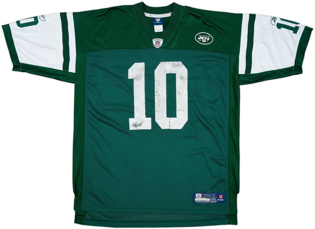 2010-11 New York Jets Holmes #10 Reebok On Field Home Jersey - 6/10 - (XXL)