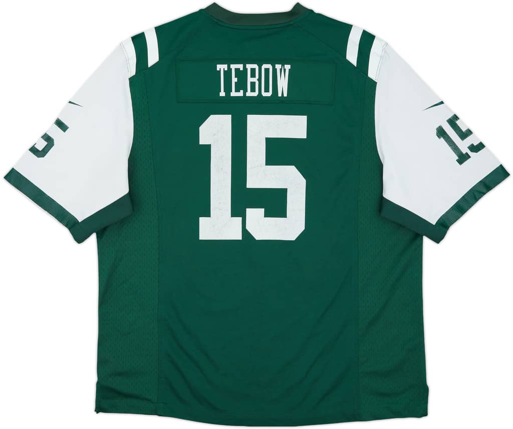 2012 New York Jets Tebow #15 Nike Game Home Jersey - 5/10 - (XL)