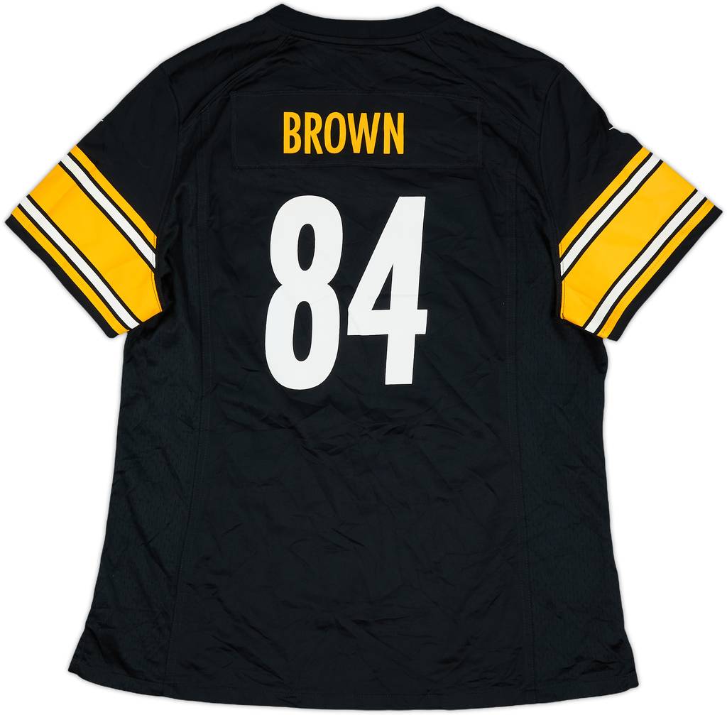 2012-18 Pittsburgh Steelers Brown #84 Nike Game Home Jersey Womens - 9/10 - (XL)