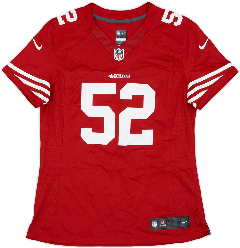 2012-14 San Francisco 49ers Willis #52 Nike Premier Home Jersey Womens - 9/10 - (M)