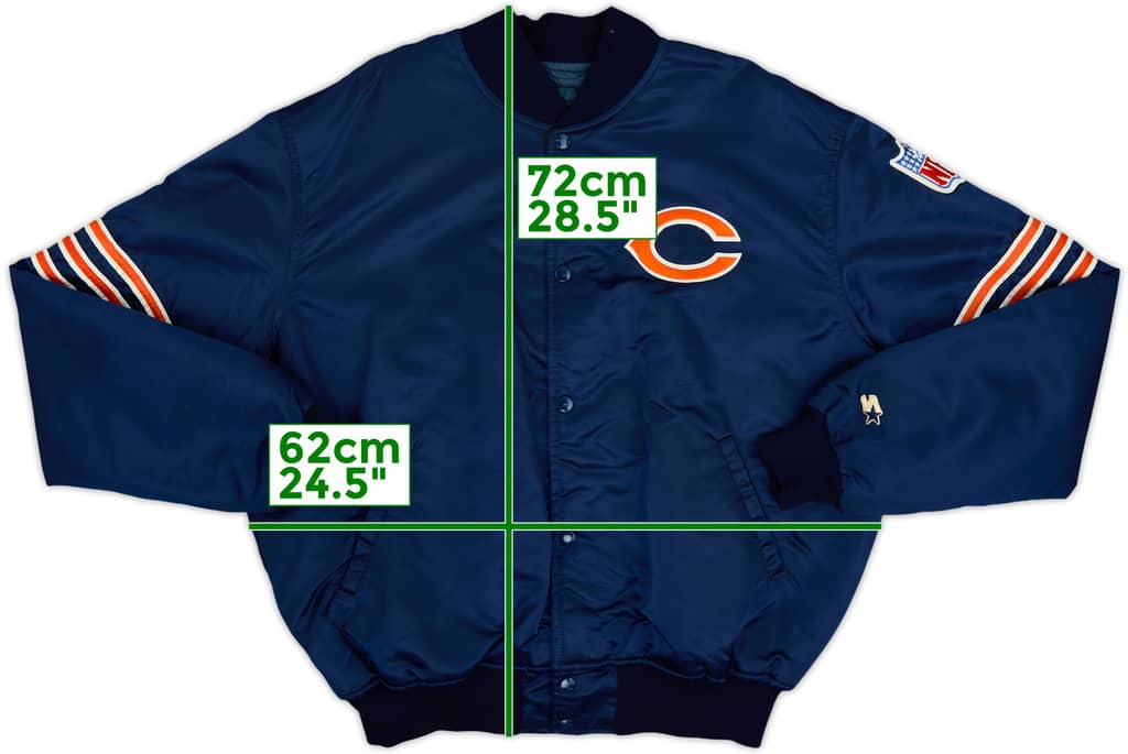1980s Chicago Bears Starter Satin Varsity Jacket - 9/10 - (XL)